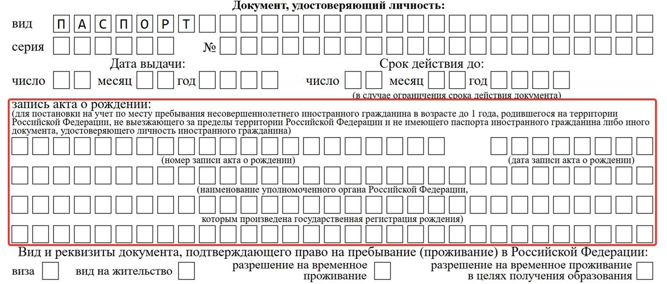 Новые изменения в бланке Уведомление о прибытии иностранного гражданина в место пребывания в 2025 году